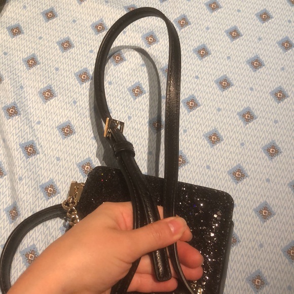 Kate Spade Sparkly Black Clutch Crossbody - Picture 4 of 4